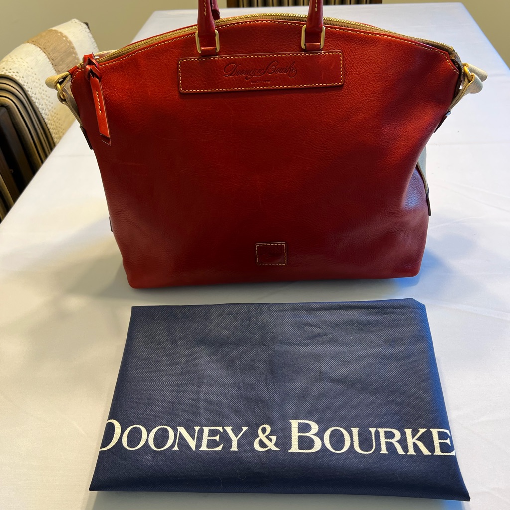 Dooney & Bourke Red Florentine Archives 2009 Juliette Bag With Crossbody